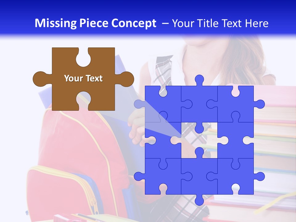 Cute Education Female PowerPoint Template