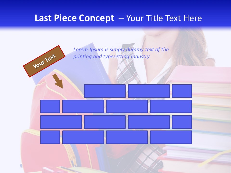 Cute Education Female PowerPoint Template