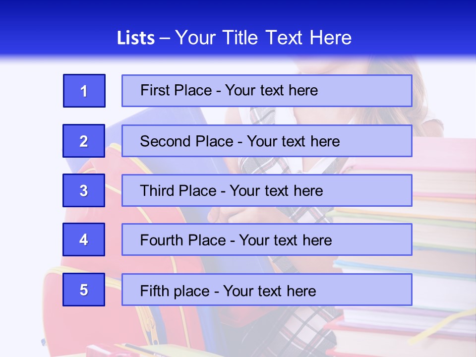 Cute Education Female PowerPoint Template