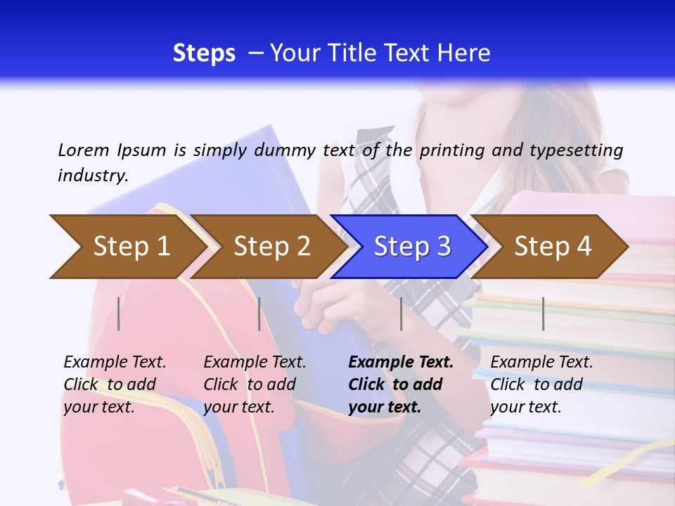 Cute Education Female PowerPoint Template