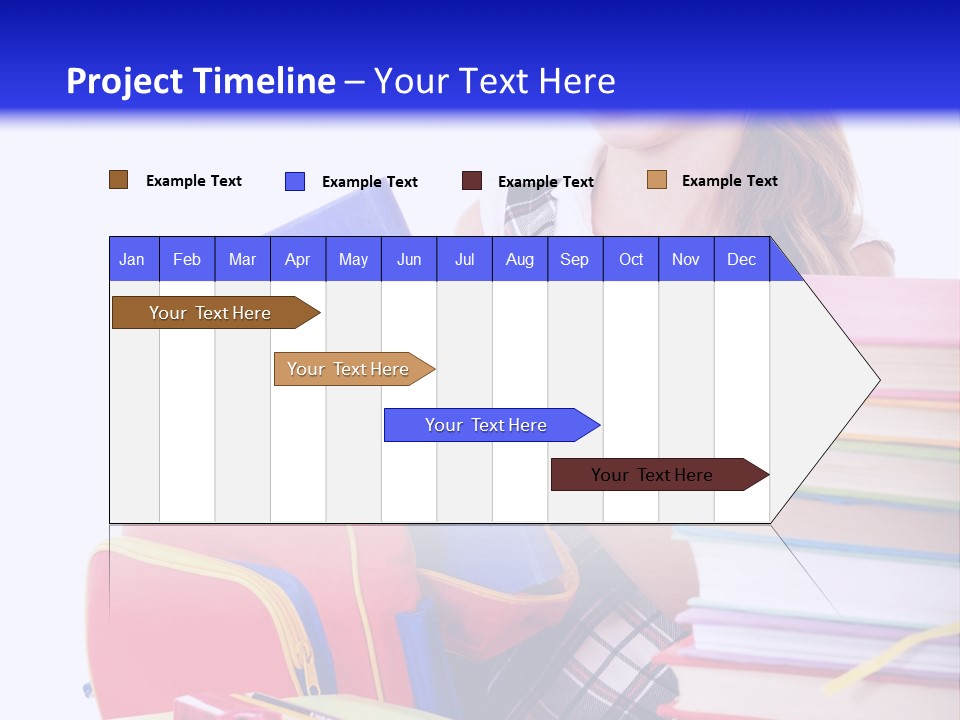 Cute Education Female PowerPoint Template