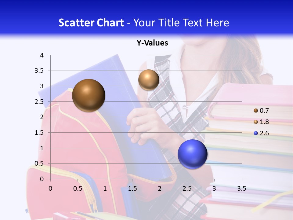 Cute Education Female PowerPoint Template