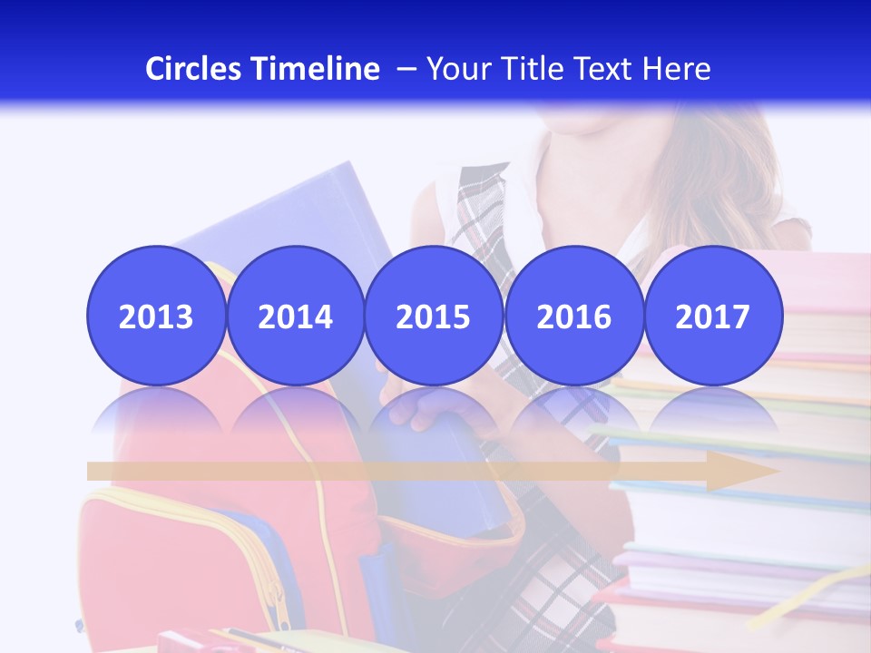 Cute Education Female PowerPoint Template