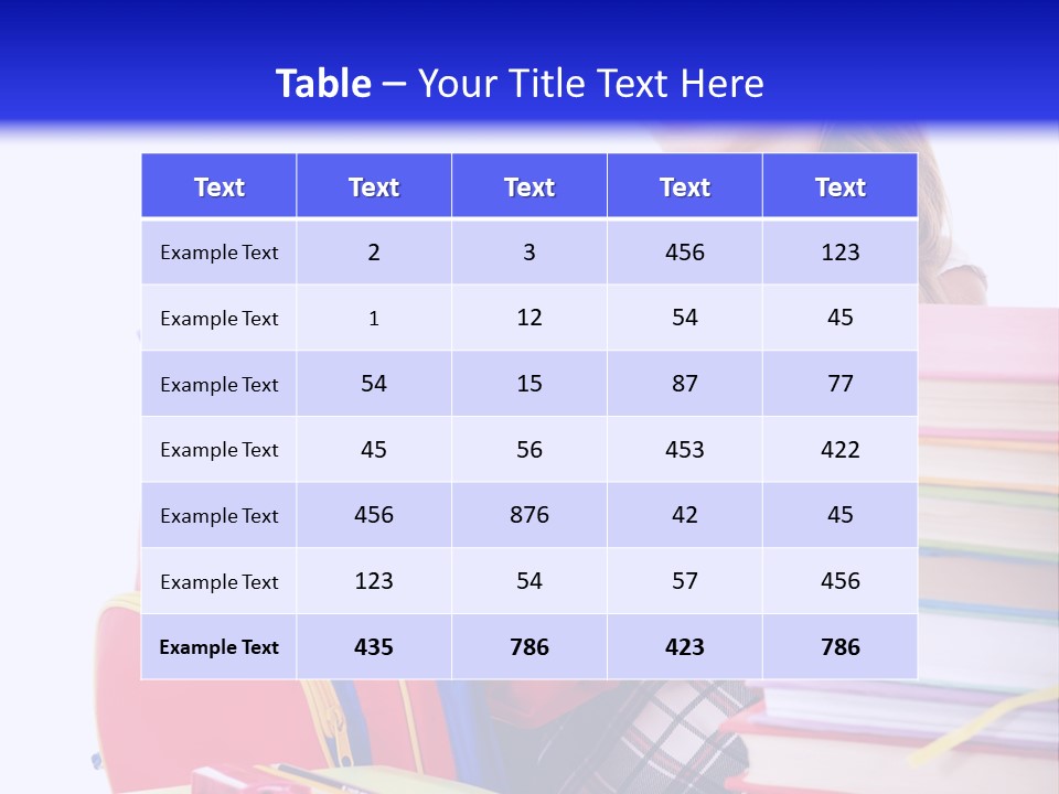 Cute Education Female PowerPoint Template