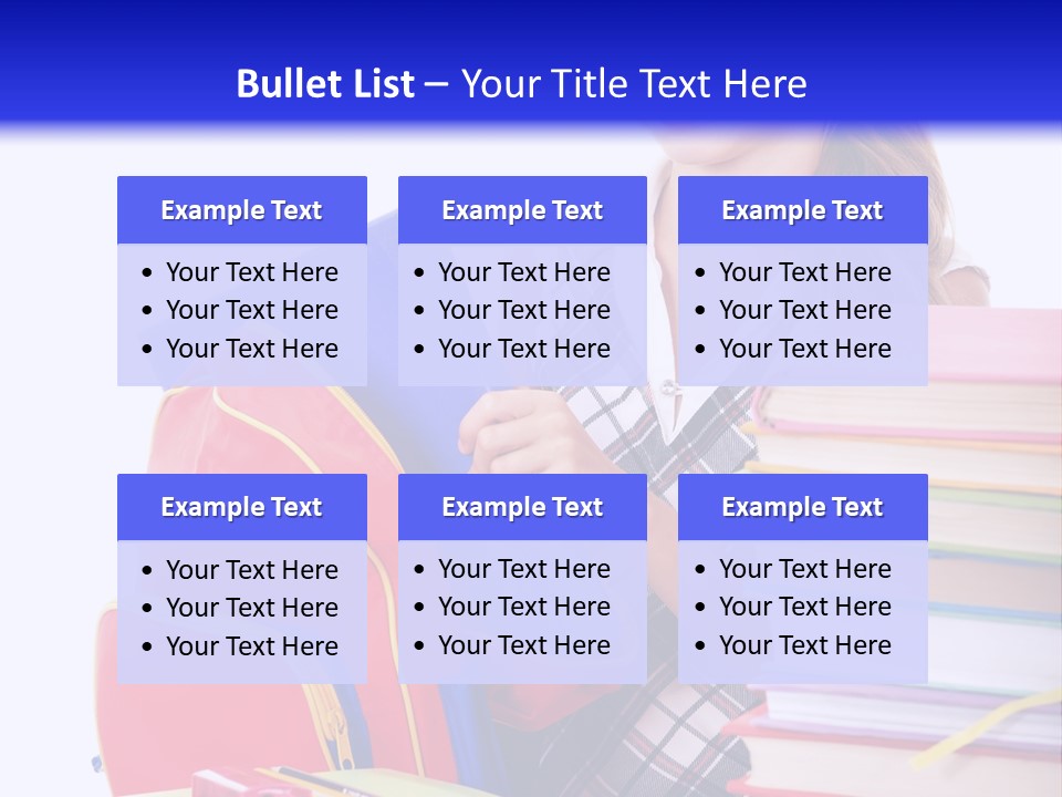 Cute Education Female PowerPoint Template