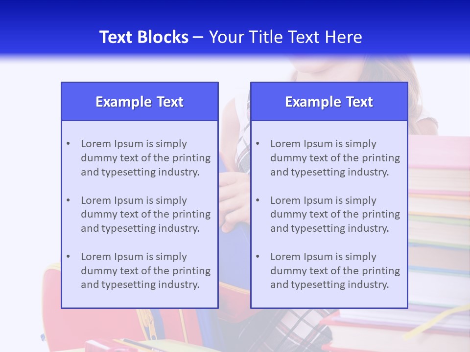 Cute Education Female PowerPoint Template