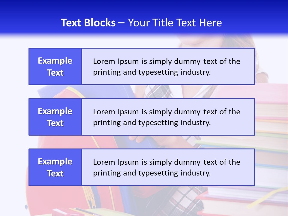 Cute Education Female PowerPoint Template