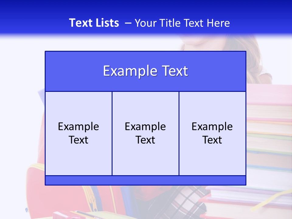 Cute Education Female PowerPoint Template