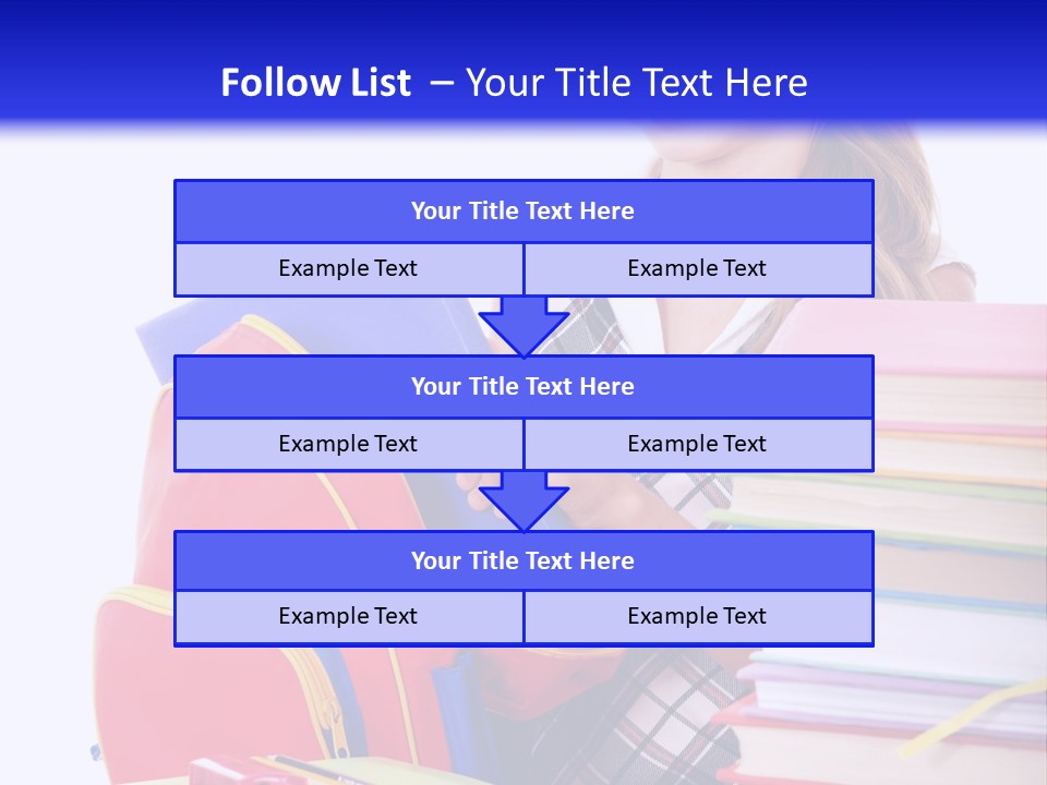 Cute Education Female PowerPoint Template