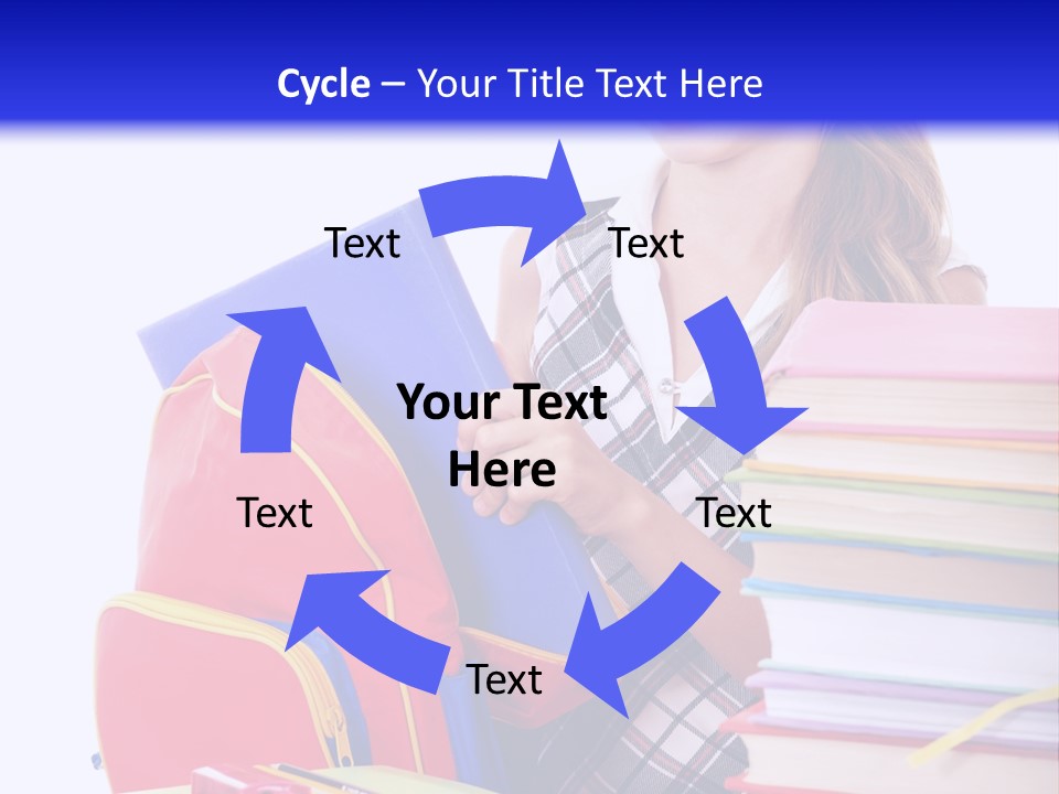 Cute Education Female PowerPoint Template