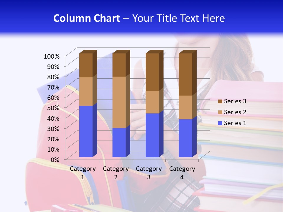 Cute Education Female PowerPoint Template