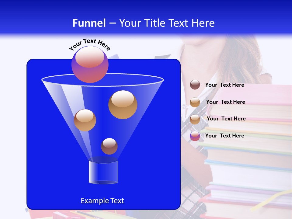 Cute Education Female PowerPoint Template