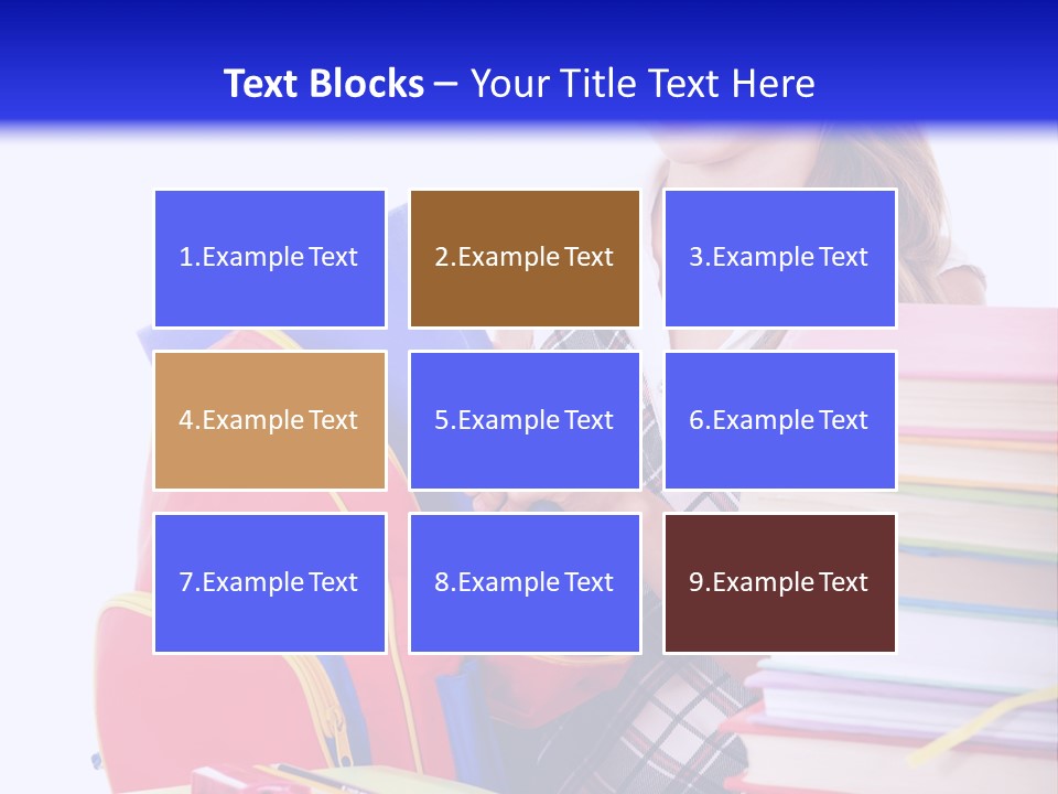 Cute Education Female PowerPoint Template