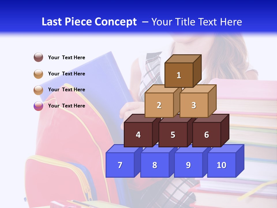 Cute Education Female PowerPoint Template