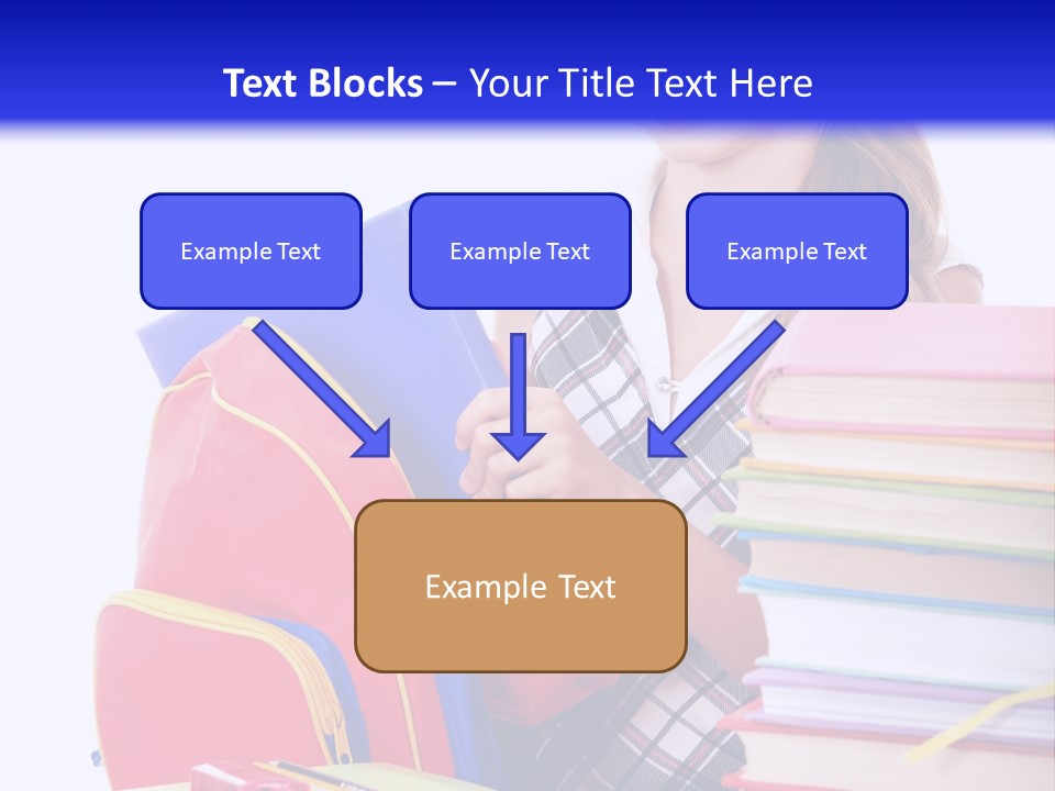 Cute Education Female PowerPoint Template