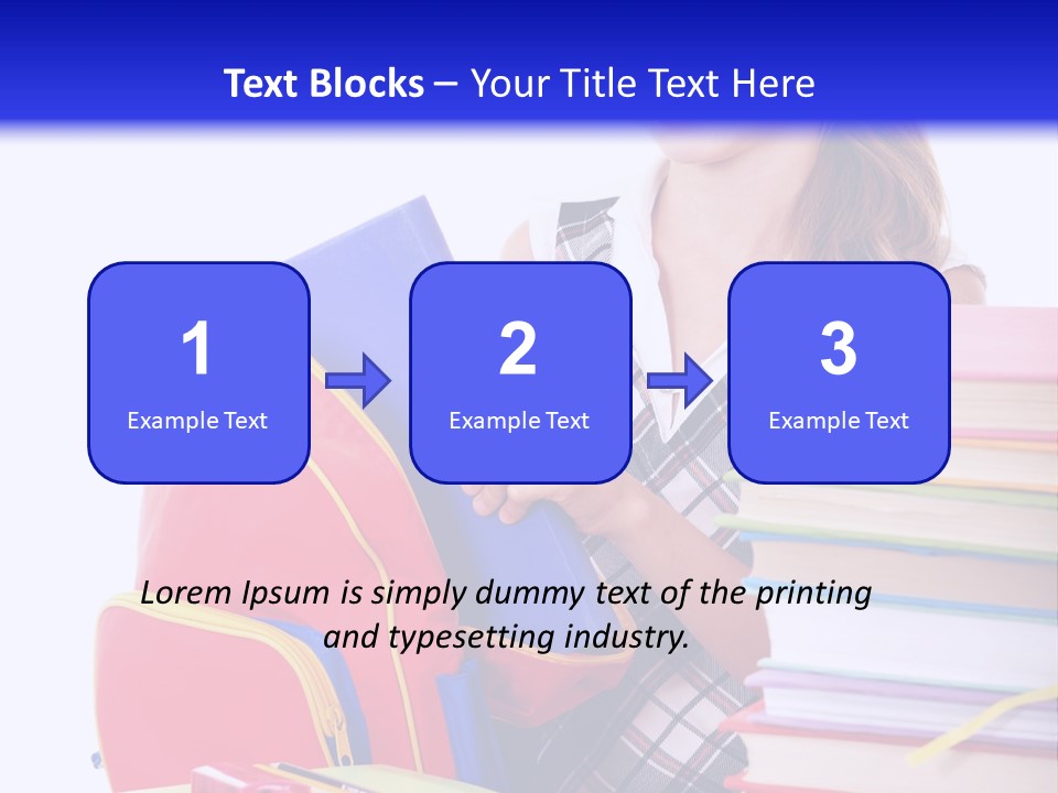 Cute Education Female PowerPoint Template