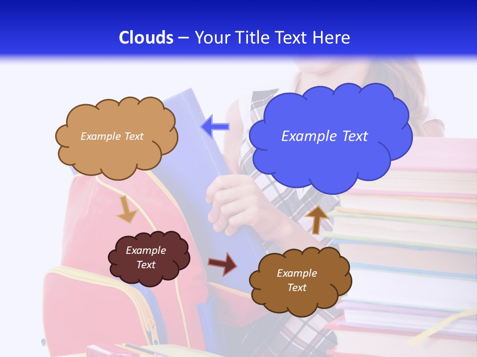 Cute Education Female PowerPoint Template