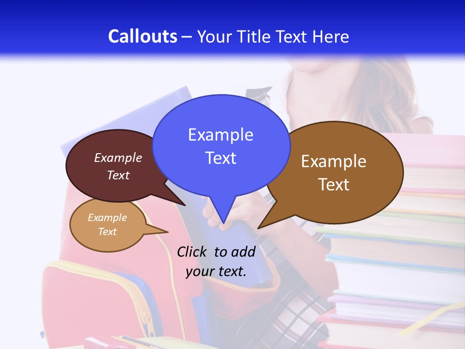 Cute Education Female PowerPoint Template