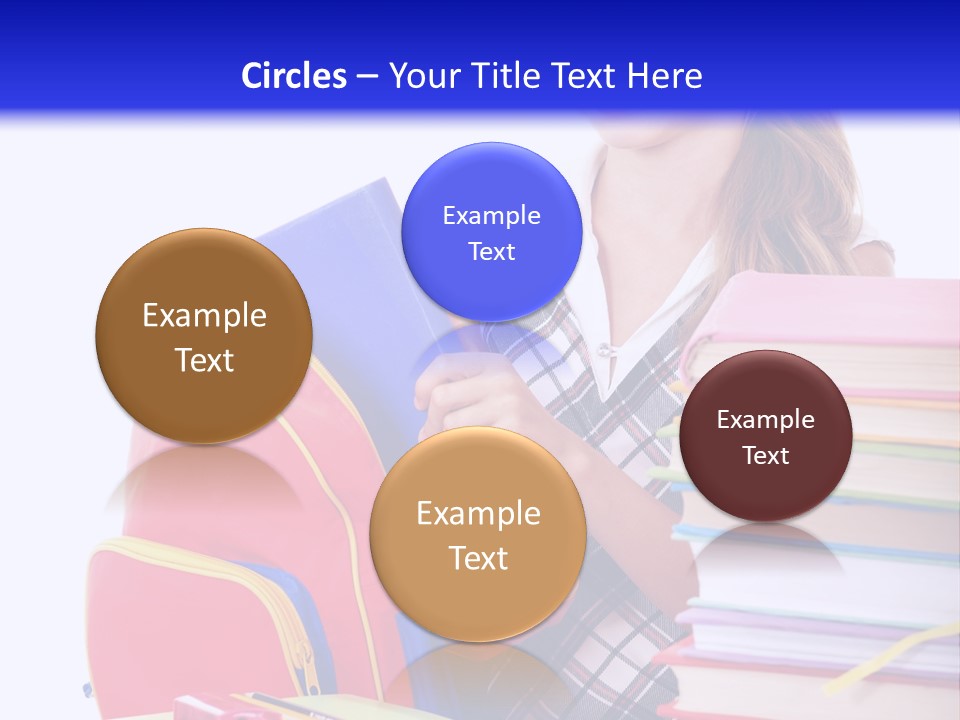 Cute Education Female PowerPoint Template