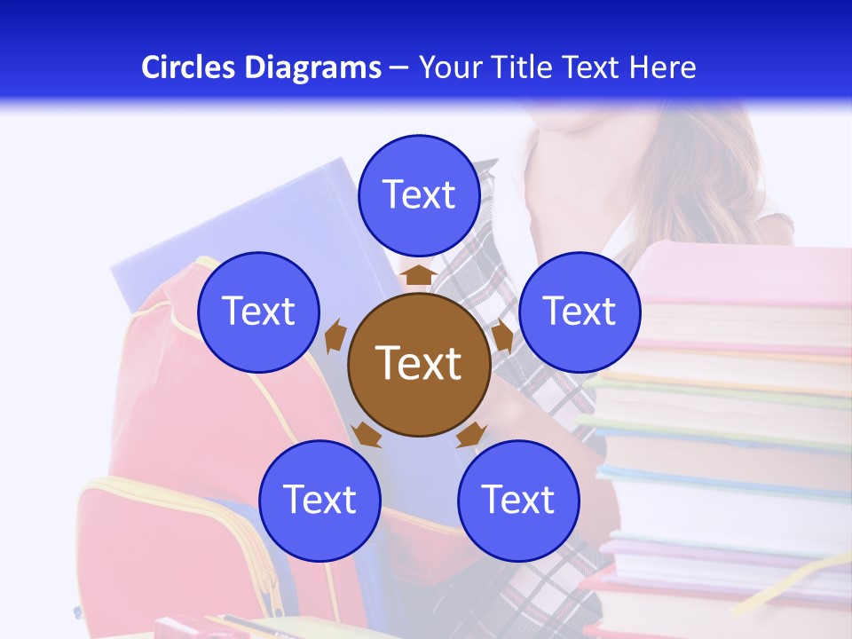 Cute Education Female PowerPoint Template