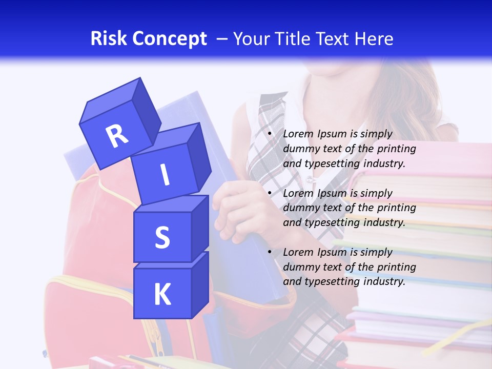 Cute Education Female PowerPoint Template