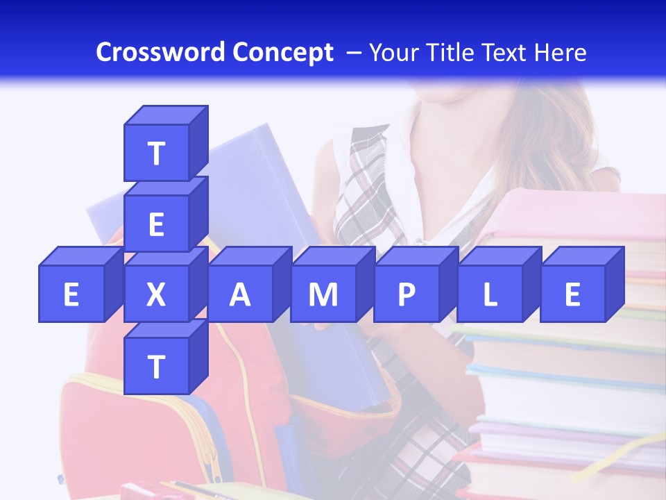 Cute Education Female PowerPoint Template