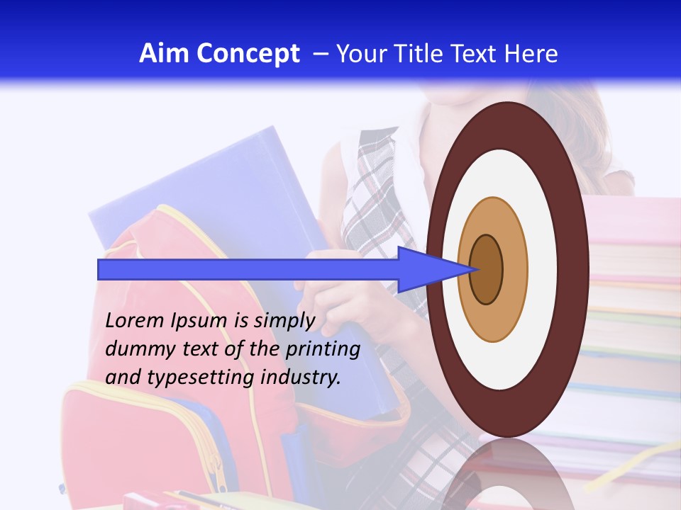 Cute Education Female PowerPoint Template