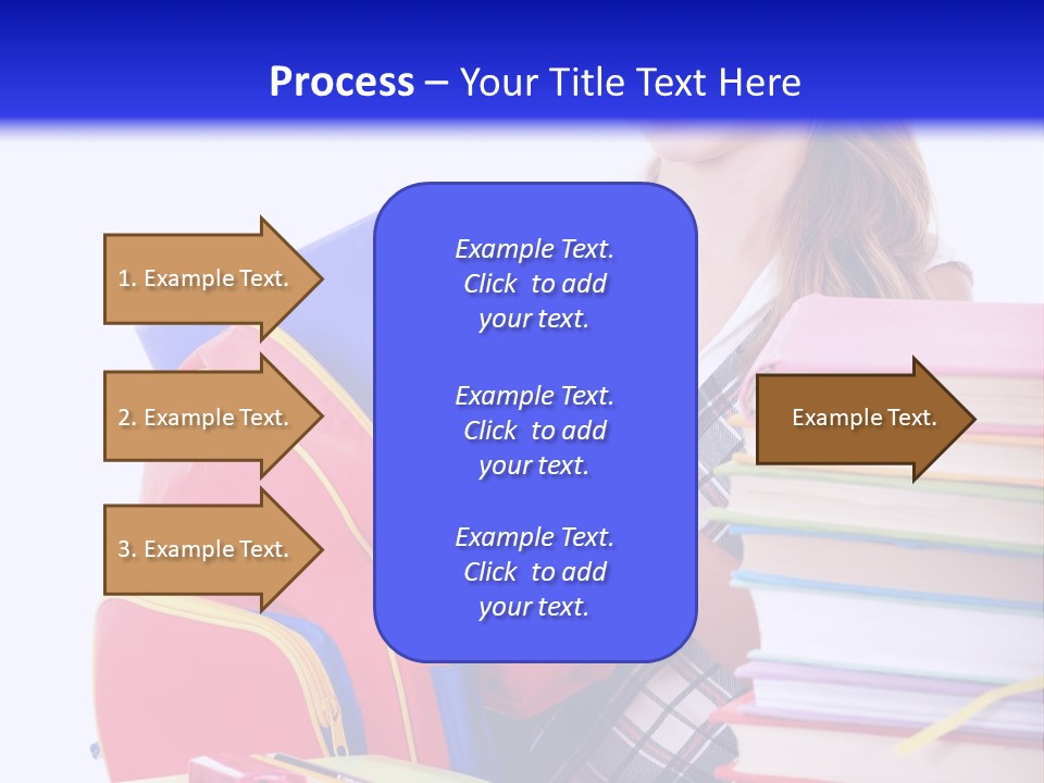 Cute Education Female PowerPoint Template