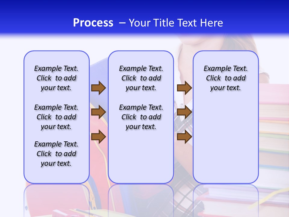 Cute Education Female PowerPoint Template