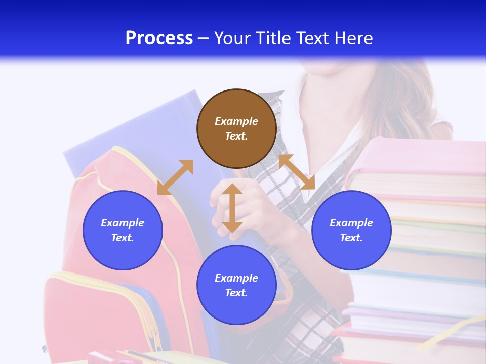 Cute Education Female PowerPoint Template