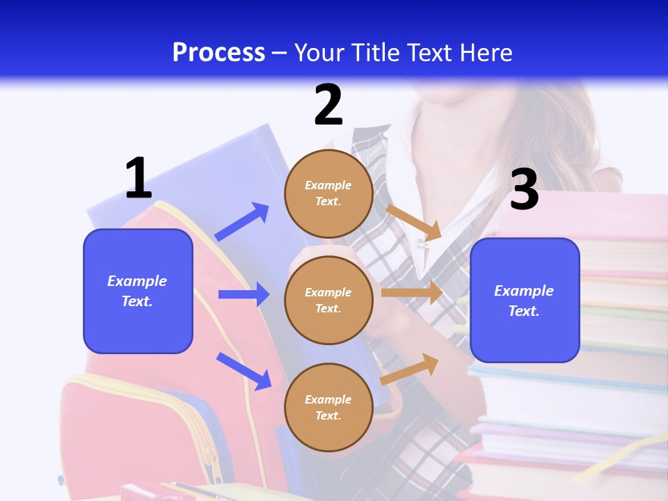 Cute Education Female PowerPoint Template