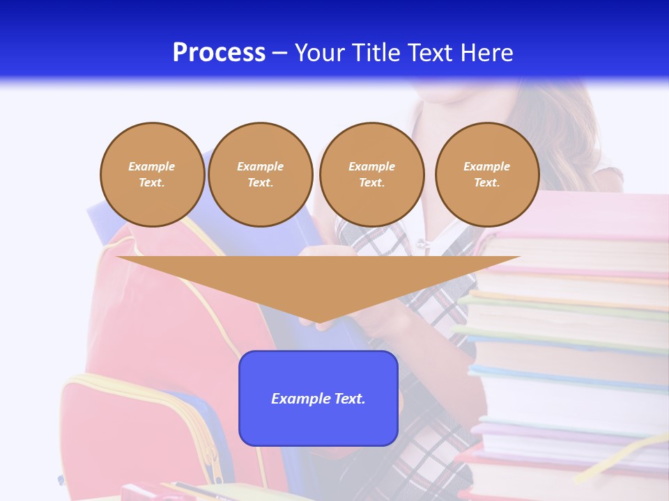 Cute Education Female PowerPoint Template