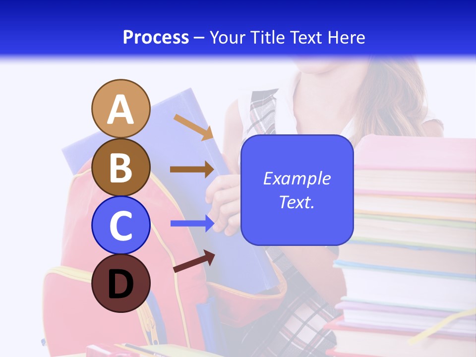 Cute Education Female PowerPoint Template