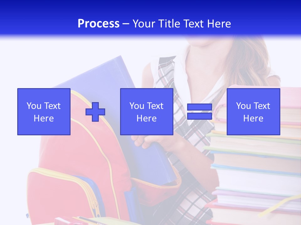 Cute Education Female PowerPoint Template