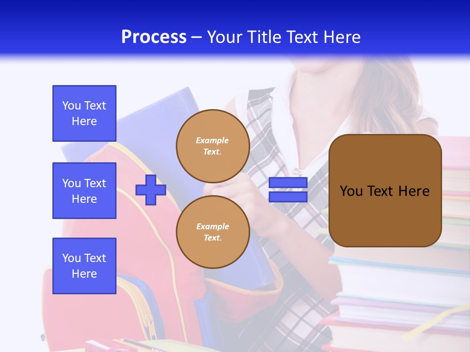 Cute Education Female PowerPoint Template
