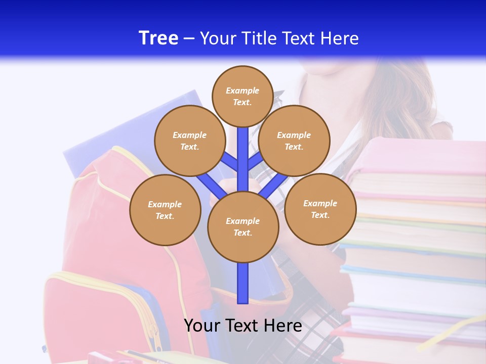 Cute Education Female PowerPoint Template