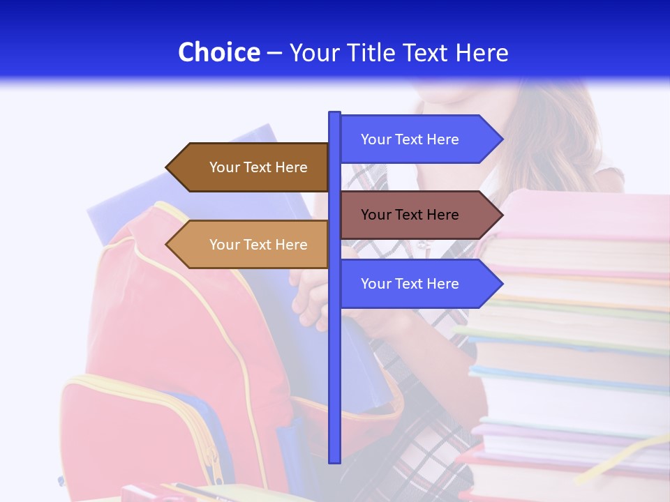 Cute Education Female PowerPoint Template