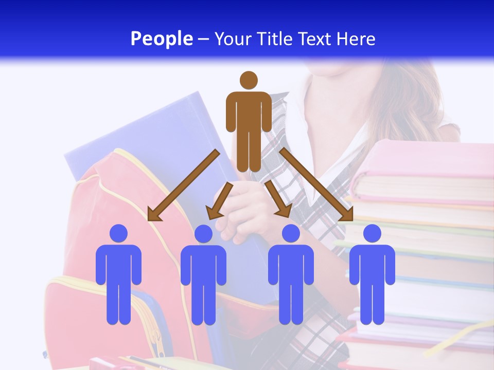 Cute Education Female PowerPoint Template