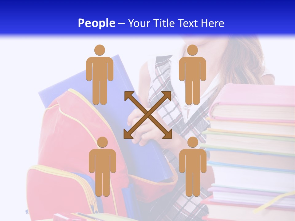 Cute Education Female PowerPoint Template