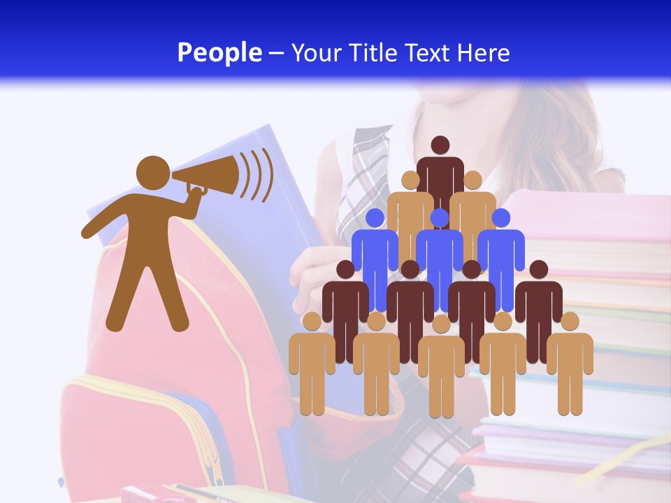 Cute Education Female PowerPoint Template