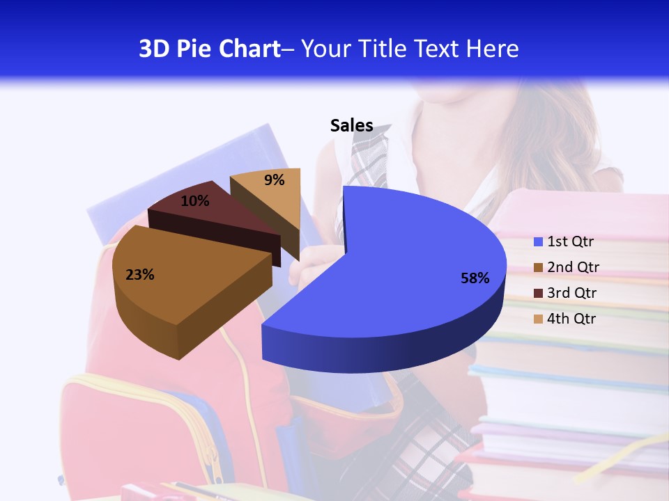 Cute Education Female PowerPoint Template