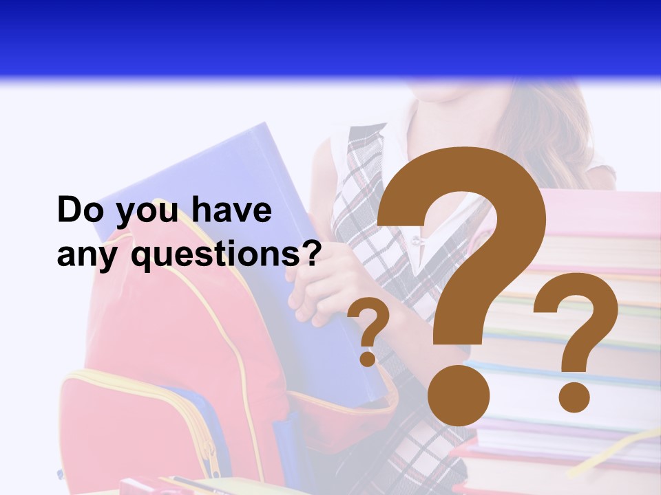 Cute Education Female PowerPoint Template