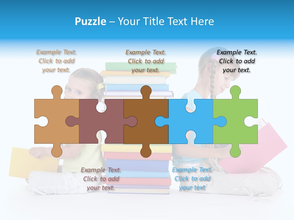 White Background Learning Intelligence PowerPoint Template