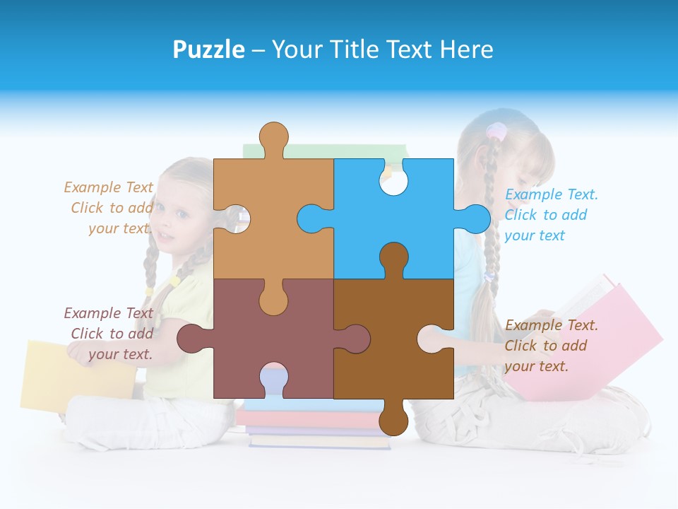 White Background Learning Intelligence PowerPoint Template