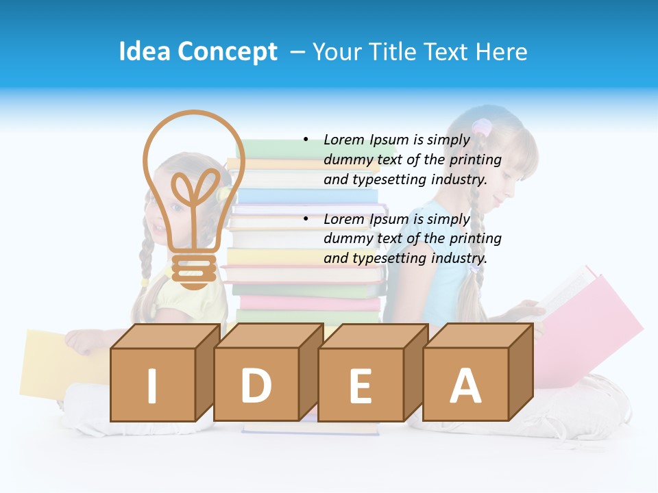 White Background Learning Intelligence PowerPoint Template