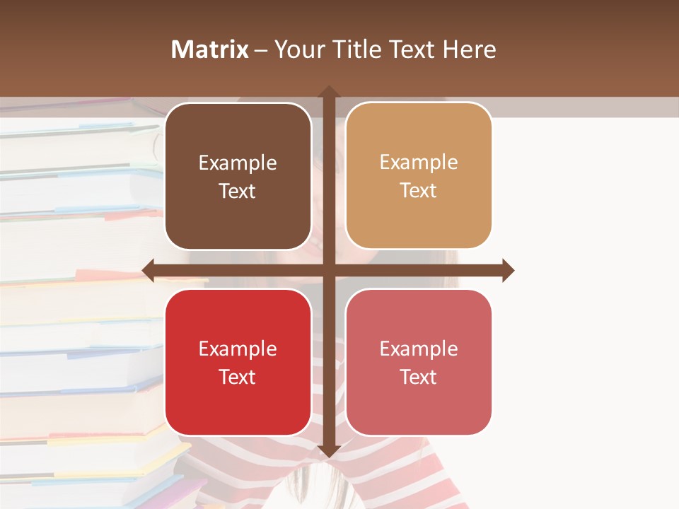 Girl Desk Knowledge PowerPoint Template