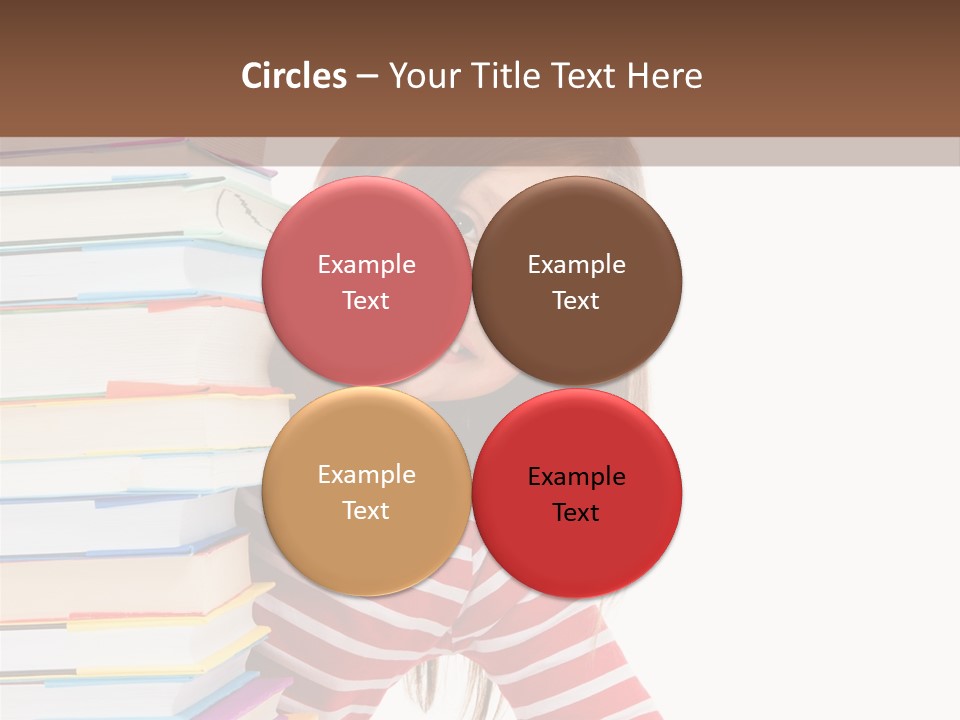 Girl Desk Knowledge PowerPoint Template