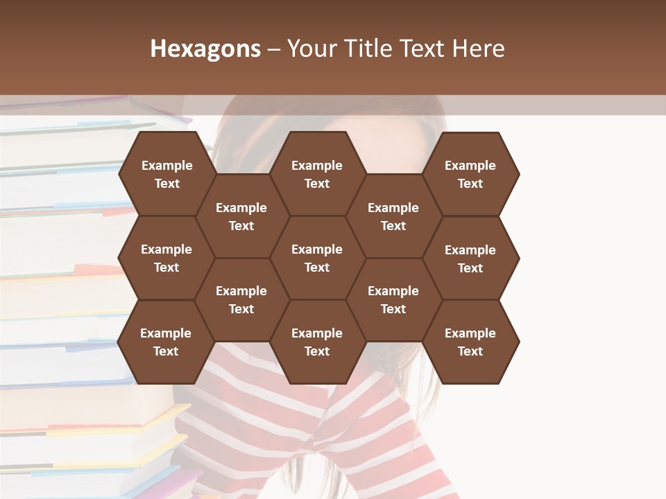 Girl Desk Knowledge PowerPoint Template