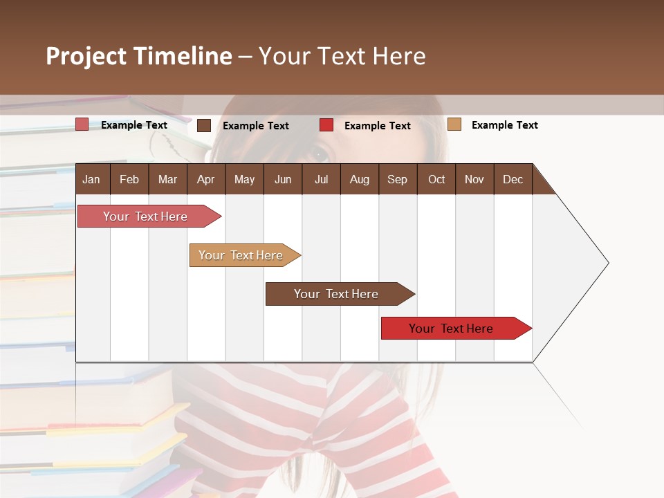 Girl Desk Knowledge PowerPoint Template