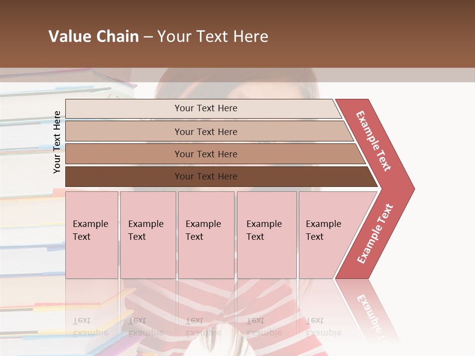 Girl Desk Knowledge PowerPoint Template